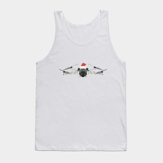 Festive DJI Mini 3 Pro Santa hat with garland Tank Top by Oddoty